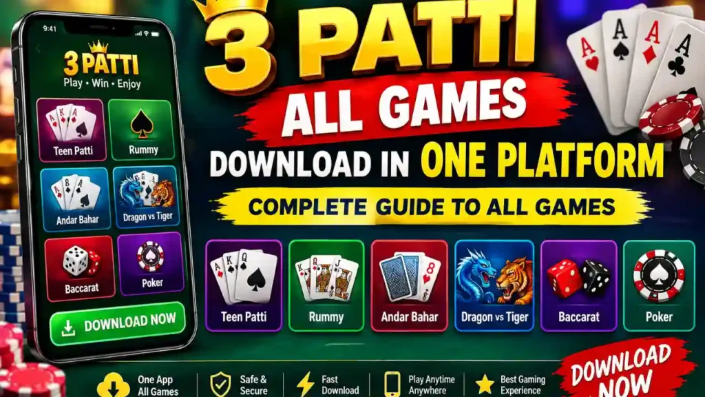 3 Patti All Games Download in One Platform