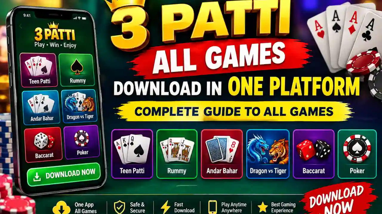 3 Patti All Games Download in One Platform