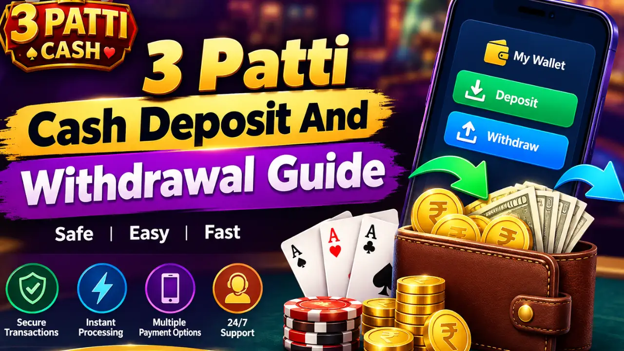 3 Patti Cash Deposit And Withdrawal Guide